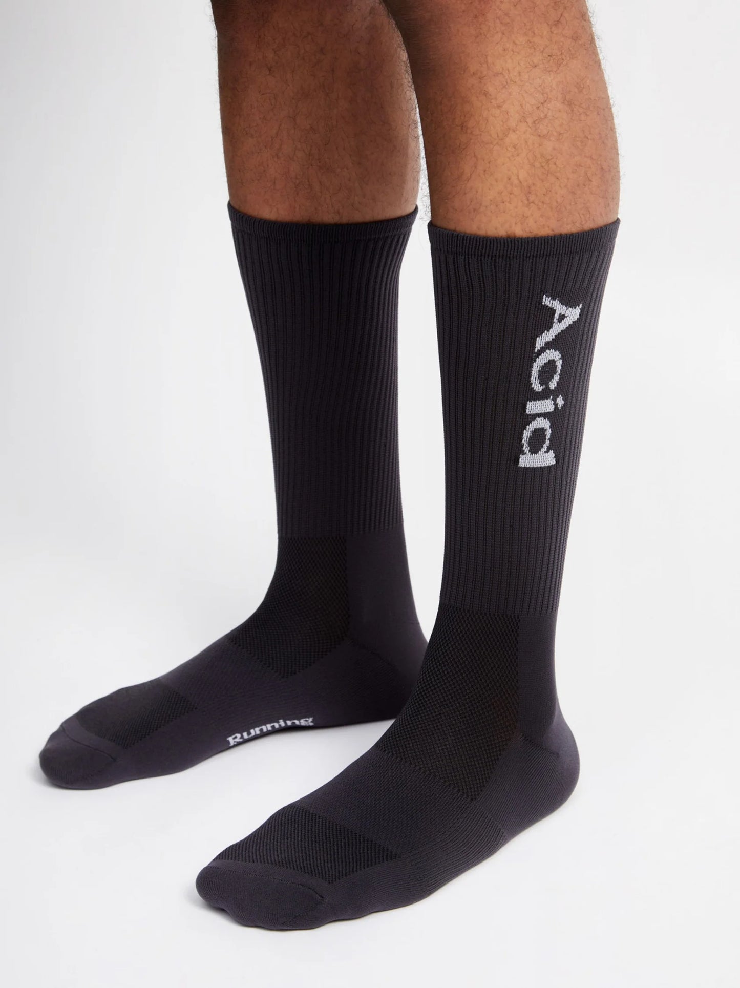 Acid Running Logo Socks - Black