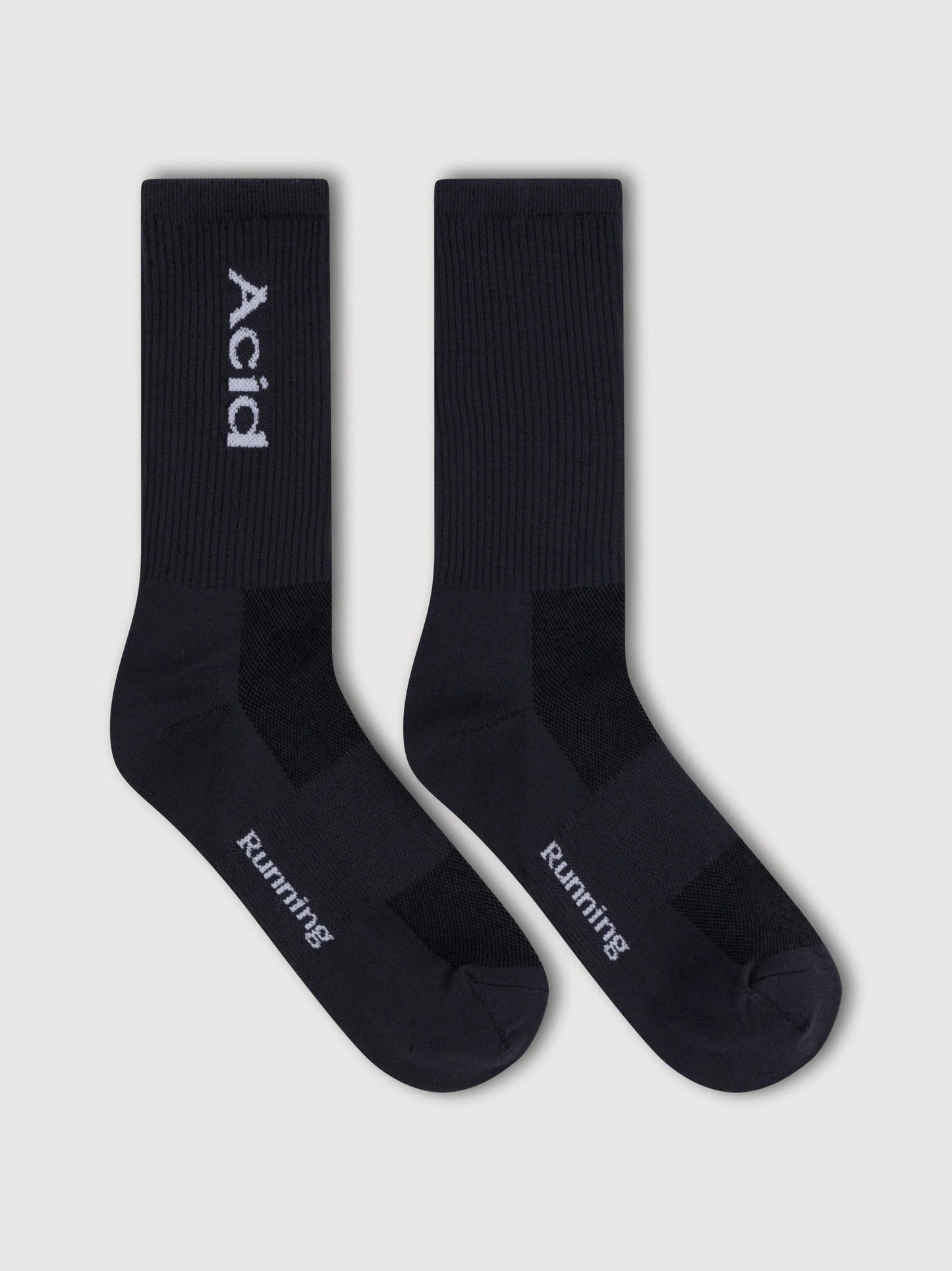 Acid Running Logo Socks - Black