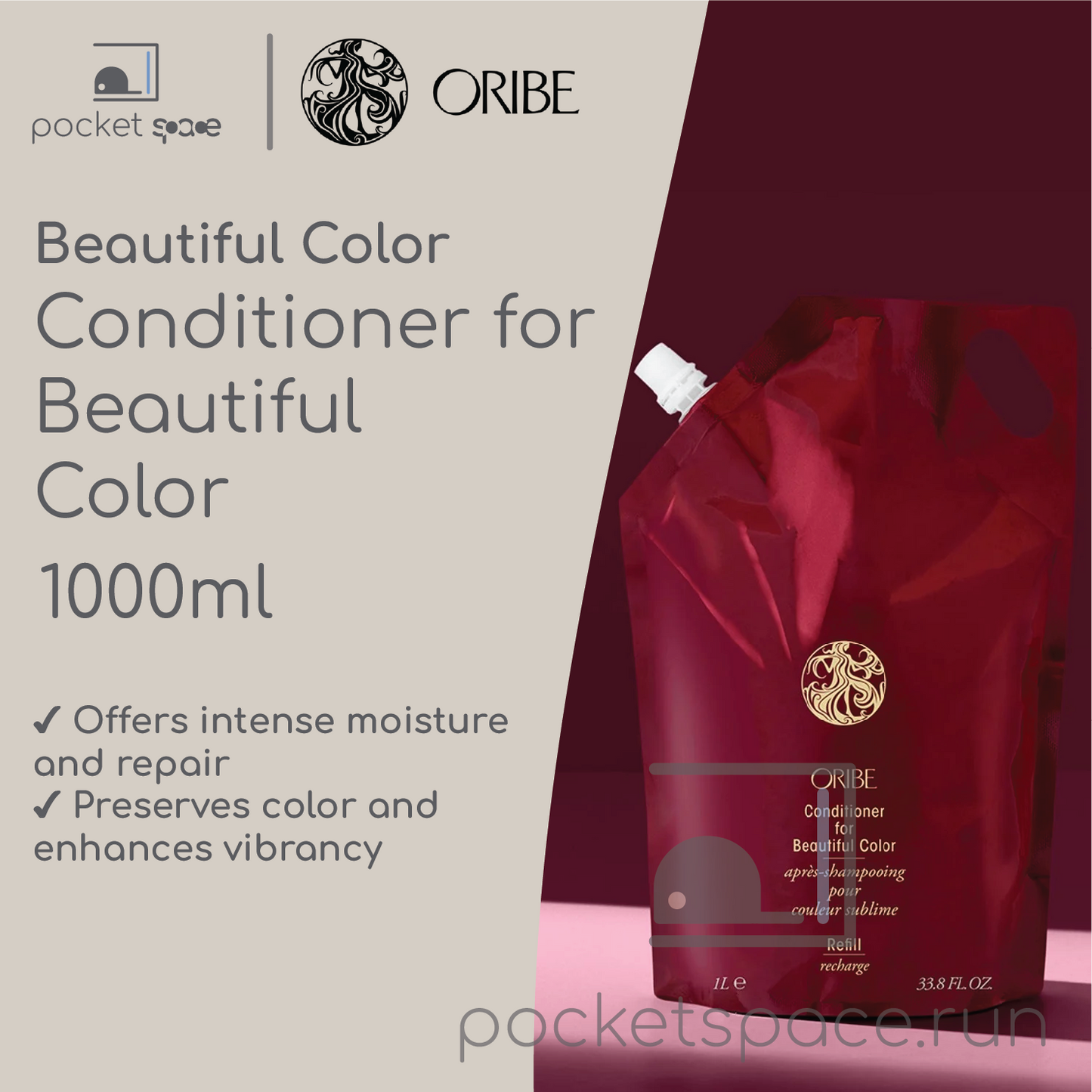 Oribe Beautiful Color Conditioner for Beautiful Color 1000ml Refill