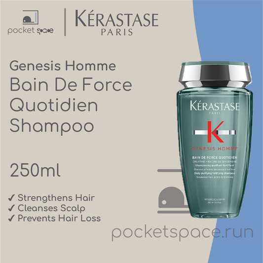 Kerastase Genesis Homme Bain De Force Quotidien Shampoo 250ml