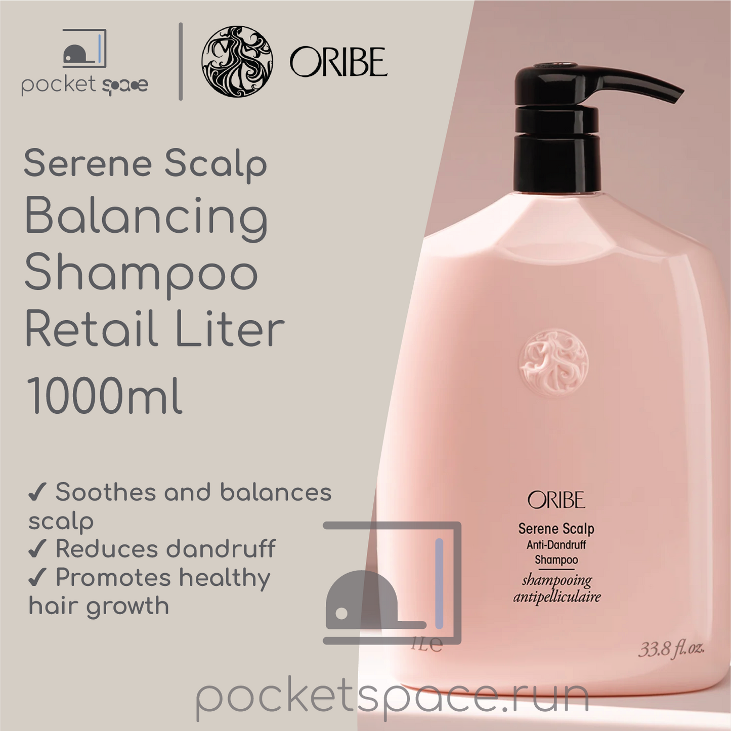 Oribe Serene Scalp Balancing Shampoo Retail Liter* - 1000ml