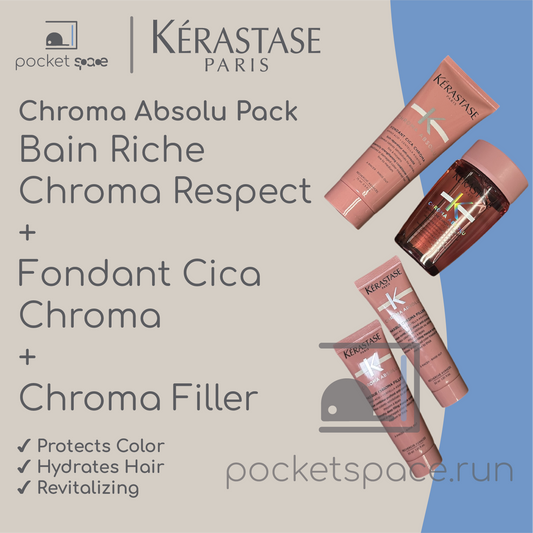 Kerastase Chroma Absolu Travel Set Shampoo + Conditioner + Mask