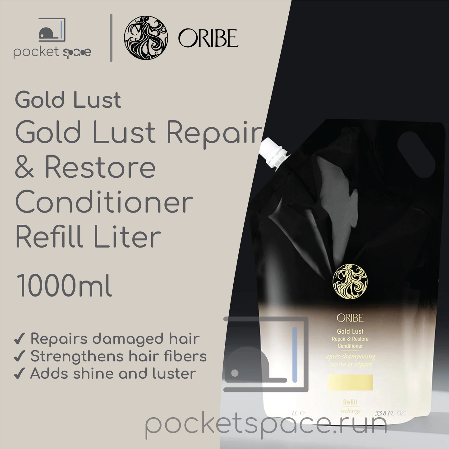 Oribe Gold Lust Repair & Restore Conditioner Refill Liter* - 1000ml