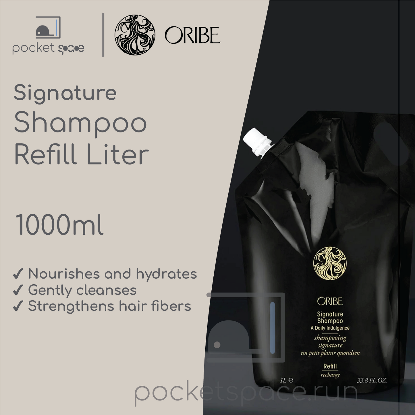 Oribe Signature Shampoo Refill Liter* - 1000ml