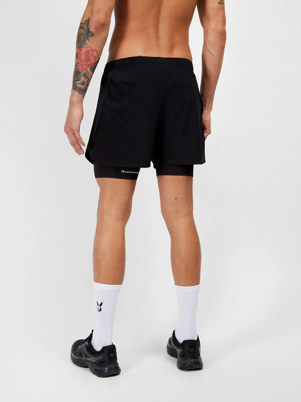 Acid Running 2-in-1 Shorts - Black