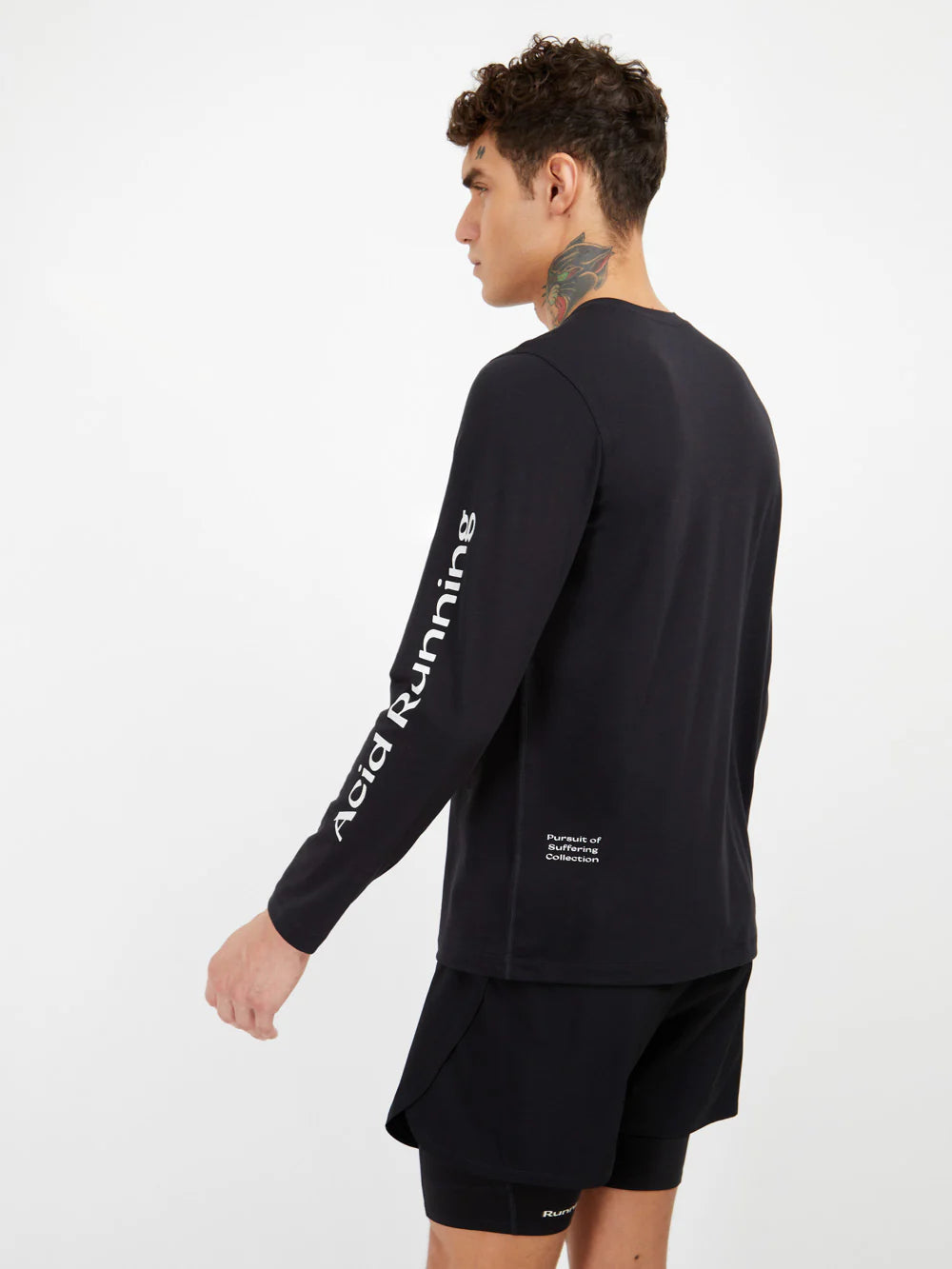 Acid Running Long Sleeve T-Shirt - Black