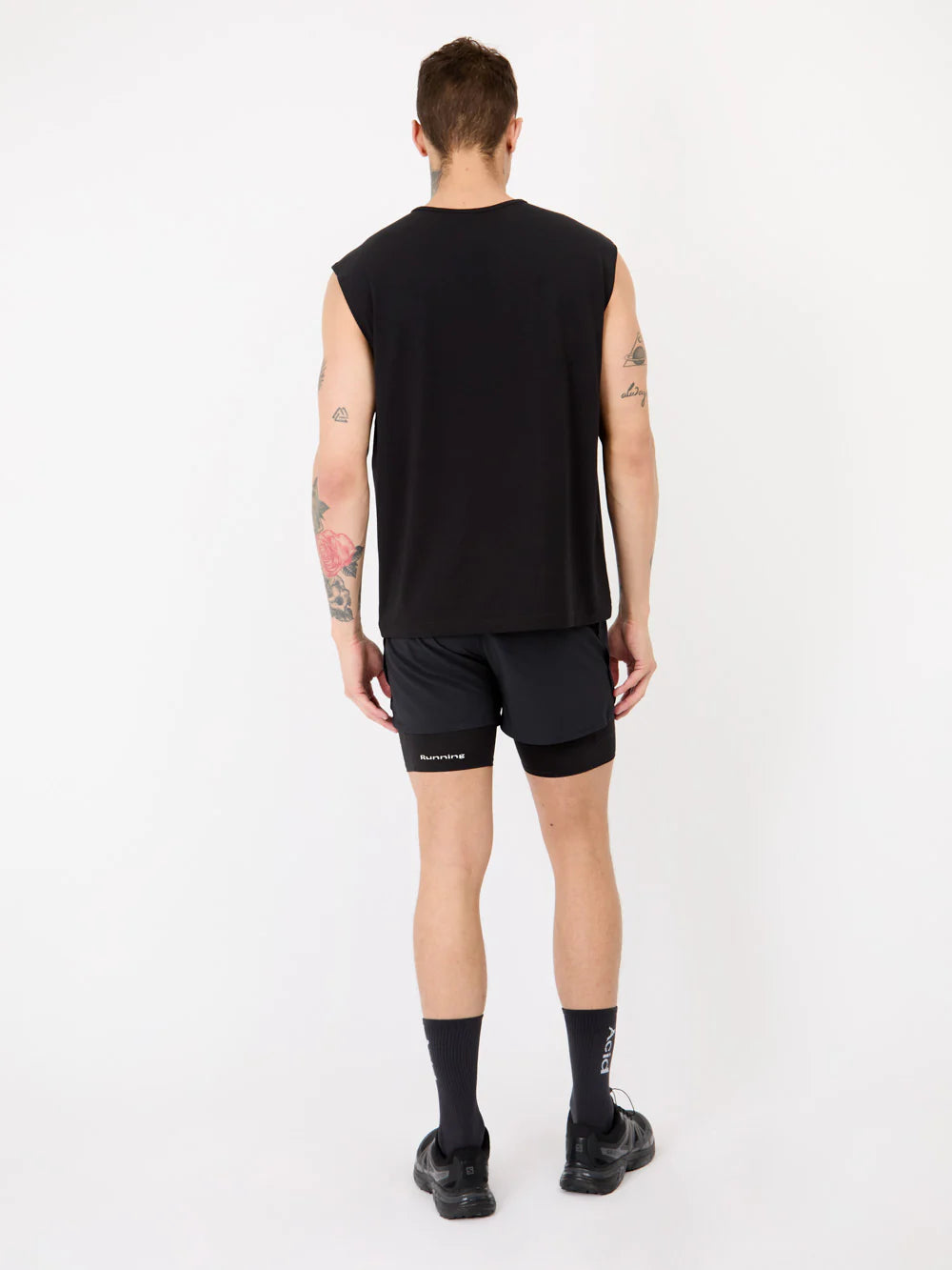 Acid Running Logo Tank - Black